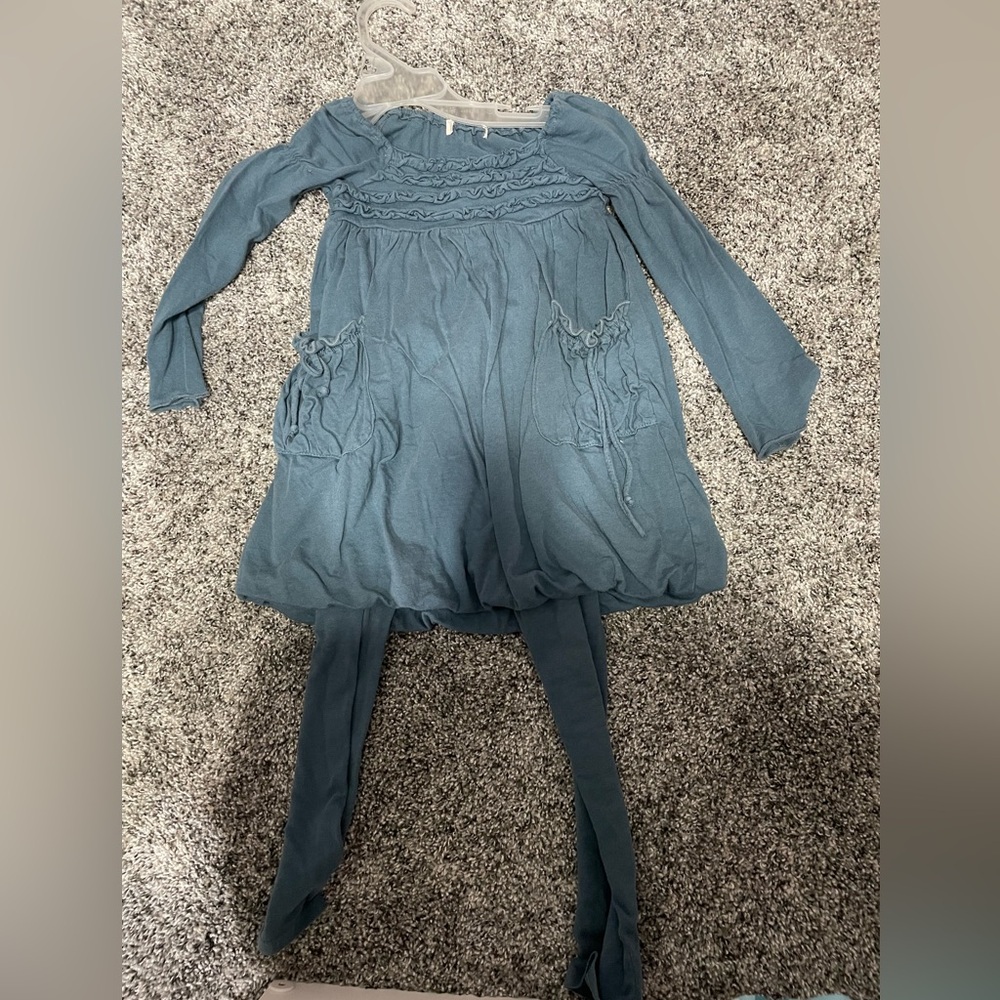 4T Dress and legging set & pair of Fleece lined leggings